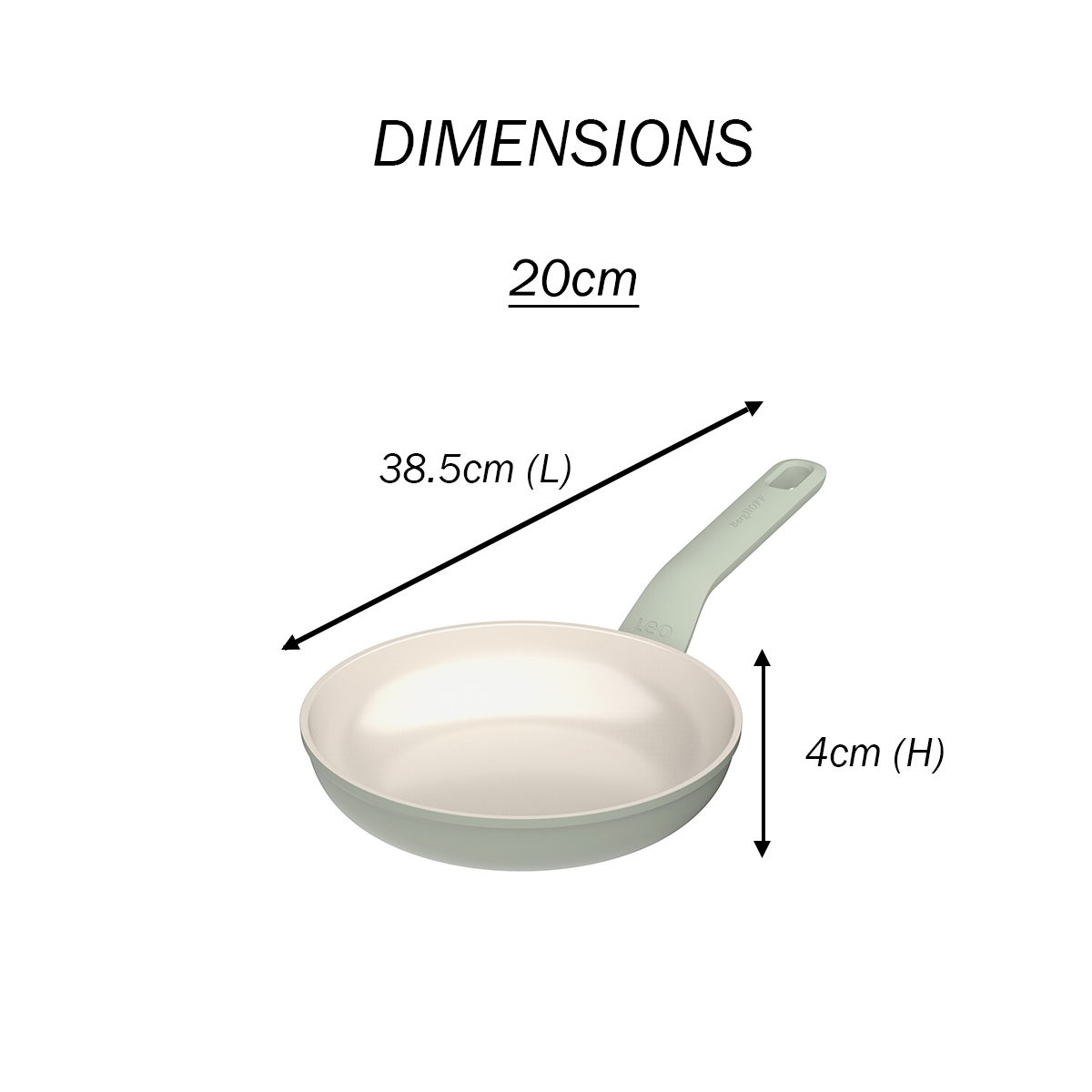 BergHOFF Balance Non-stick Ceramic Frying Pan - Ivory