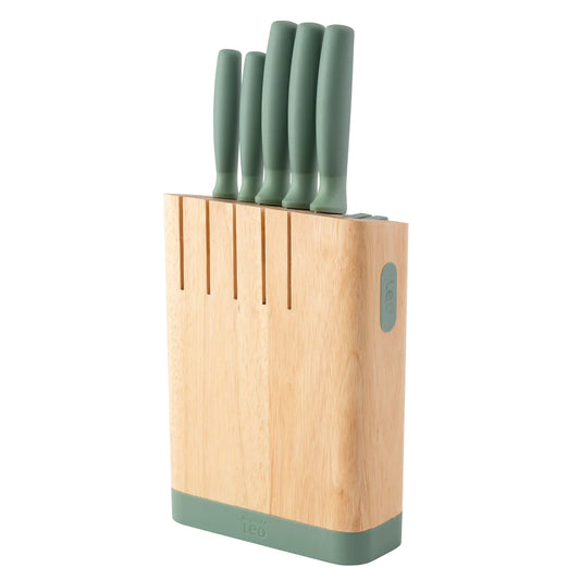 BergHOFF Forest Stainless Steel 6Pc Knife Block Set