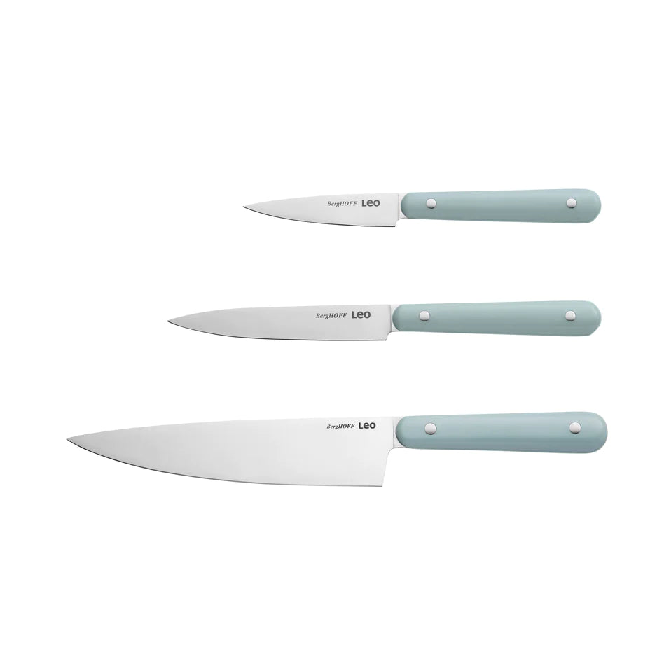 BergHOFF Slate Stainless Steel 3Pc Starter Knife Set