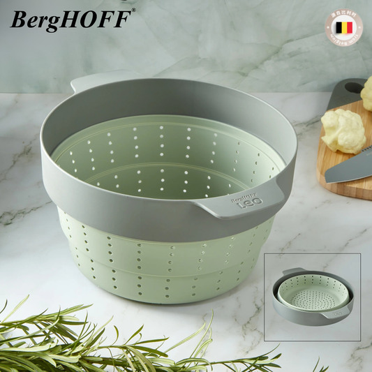 BergHOFF Leo Silicone 2-in-1 Steamer and Strainer