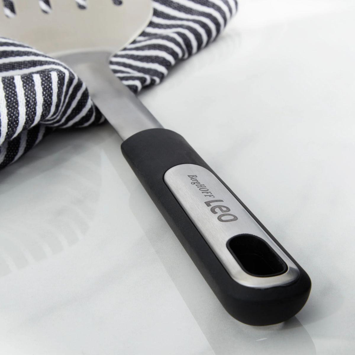 BergHOFF Leo Graphite Stainless Steel Slotted Turner 13.75"
