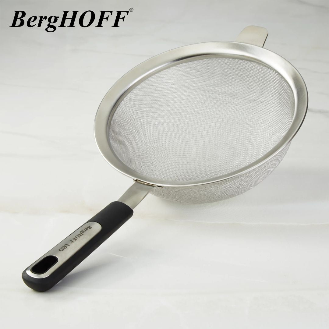 BergHOFF Leo Graphite Stainless Steel Mesh Strainer 18 cm 