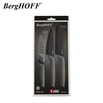 BergHOFF DiNA Vector Nonstick Stainless Steel 3Pc Knife Set