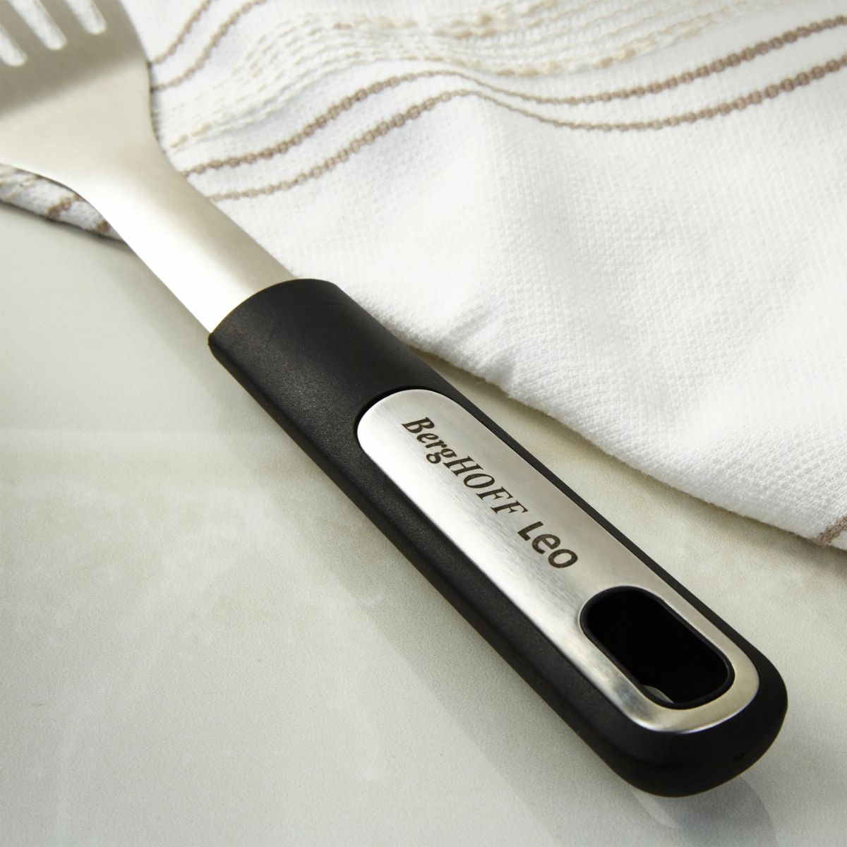 BergHOFF Leo Graphite Stainless Steel Slotted Fish Turner