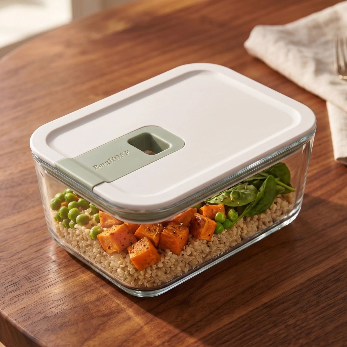 BergHOFF Leo Balance Perfect Seal Glass Food Container 0.5L/1.1L