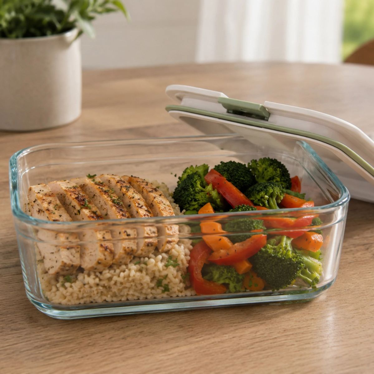 BergHOFF Leo Balance Perfect Seal Glass Food Container 0.5L/1.1L