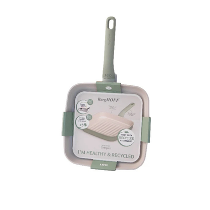 BergHOFF Balance Non-stick Ceramic Grill Pan Aluminum, Sage 24cm